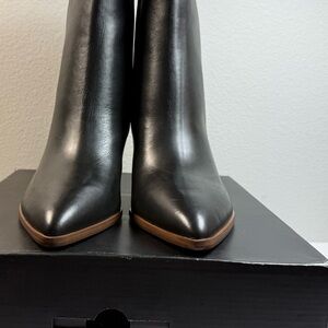 Marc Fisher Sleek Black Ankle Booties